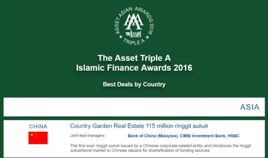 碧桂园(马来西亚)公司获颁市场先锋奖与最佳中