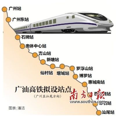 广汕高铁新进展 广州至惠州有望半小时到达