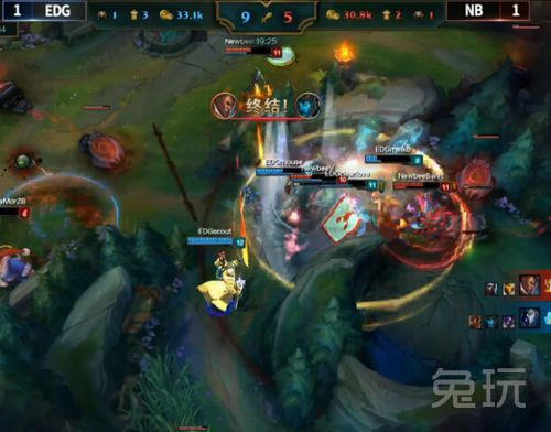 (组图)厂长怒刷KDA EDG奋力拿下BO3赢得首