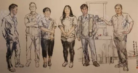 丹青赞美劳动:"中国梦·劳动美——基层劳动者风采美术作品展"在太庙