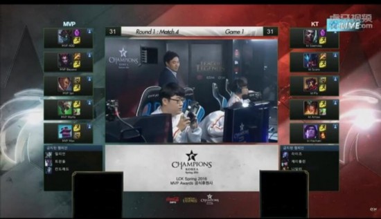 LCK2016夏季赛小组赛 MVP vs KT第一场 KT轻