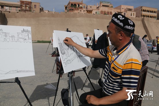 新疆喀什地区举办家乡美 祖国好农民画大赛(