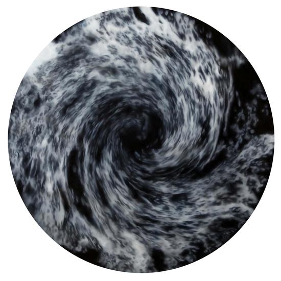 韩砚朝-那个黑色的漩涡3号 布面油画 150cmX150cm That Dark Swirl No.3Oil on canvas 2009年
