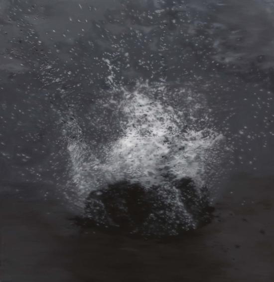 韩砚朝-噗通一声6号 布面油画 180cmX170cm A Splash No.6 Oil on canvas 2010年