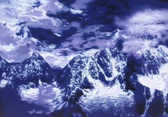 韩砚朝-极地7号 布面油画200cmX140 cm The Polar Place No.7 Oil on canvas 2013年