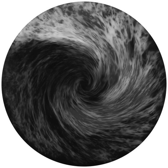 韩砚朝-那个黑色的漩涡4号 布面油画 150cmX150cm That Dark Swirl No.4 Oil on canvas 2010年