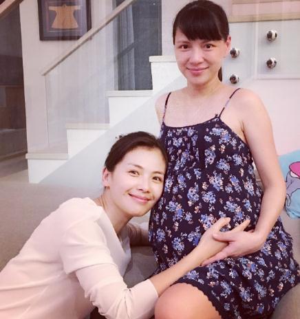 兽兽挺孕肚逛街 女星孕照哪家强?(组图)