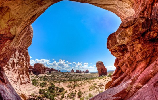 意摄影师用鱼眼镜头拍摄美国惊人崎岖风景(高