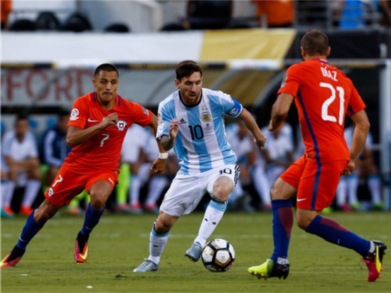 阿根廷别哭泣!点球大战负智利 错失百年美洲杯