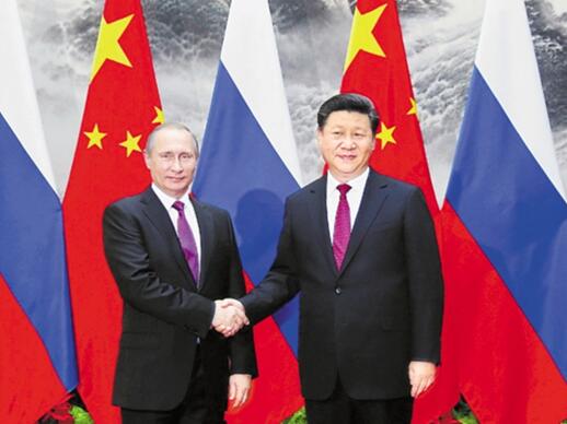 普京旋风式访华观察:中俄联合声明18次提支