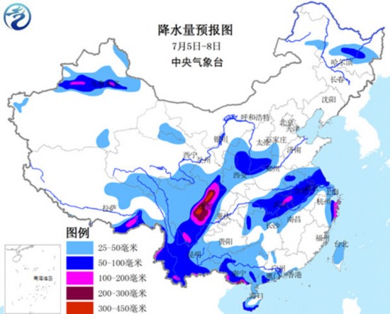 四川迎持续性暴雨 长江中下游降雨减弱