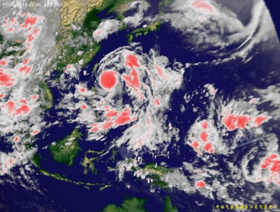 2016年第1号台风尼伯特高清卫星云图