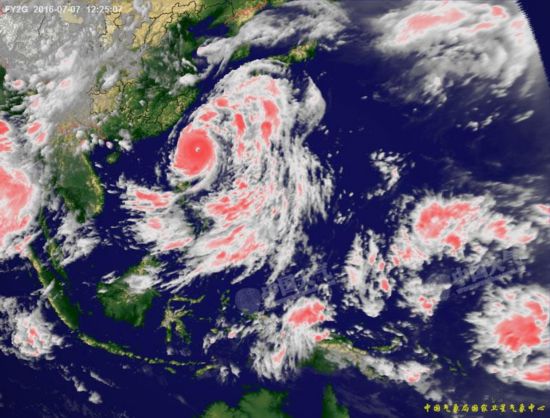 2016年第1号台风尼伯特高清卫星云图