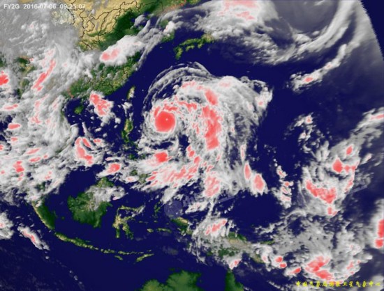 2016年第1号台风尼伯特高清卫星云图