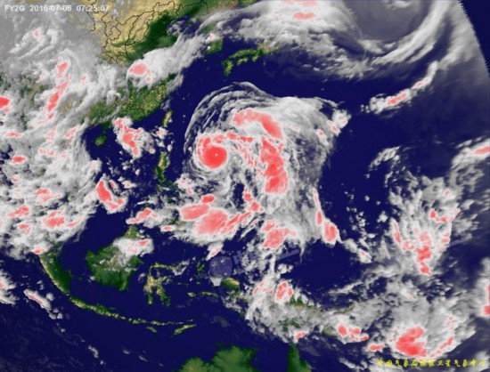 2016年第1号台风尼伯特高清卫星云图