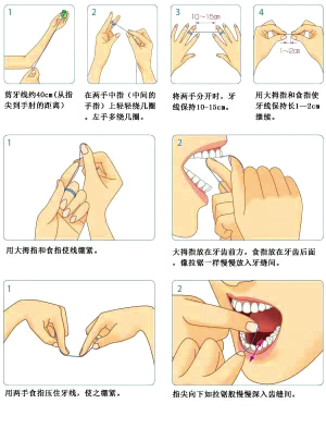 看图学会如何用牙线(图)