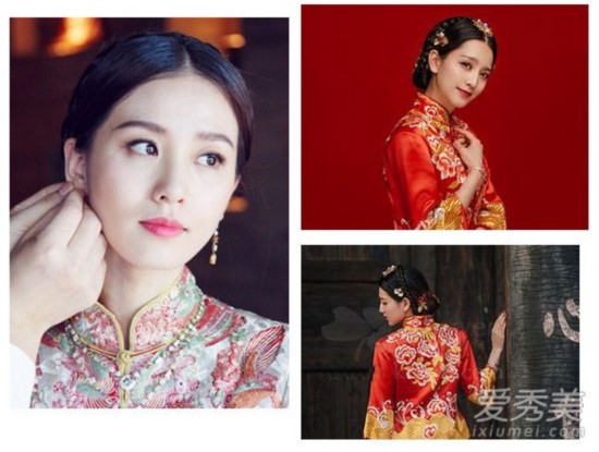 陈妍希中式新娘发型曝光 同款盘发怎么梳?