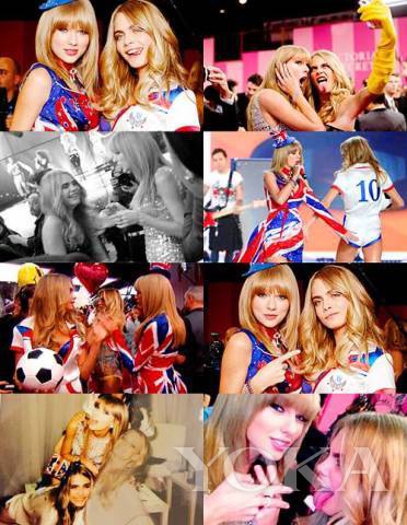 Cara DelevingneBTaylor Swift