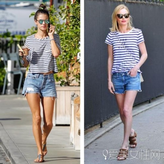 一件条纹T恤到底有多百搭?Look look明星示范!