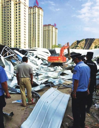 兰州市七里河区城管执法局强拆9600平米违建