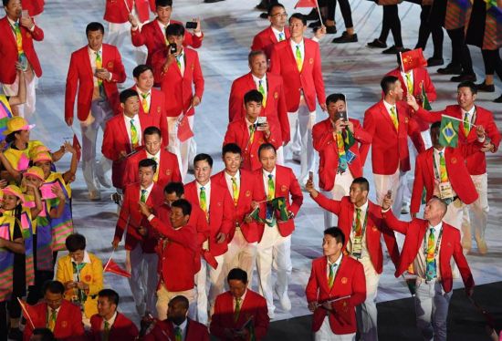 组图:里约奥运会运动员入场--福建频道--人民网