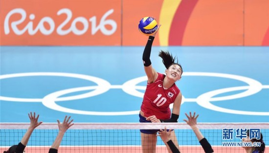 里约奥运会女排小组赛:韩国胜日本