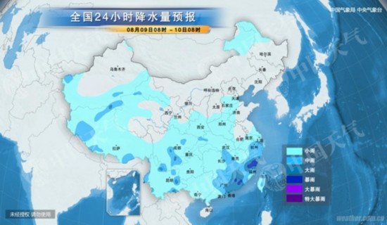 浙闽局地暴雨 明起中东部高温范围扩大