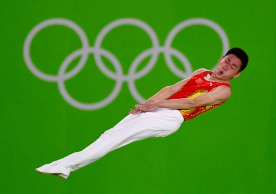 China's Dong and Gao take silver, bronze in men's trampoline