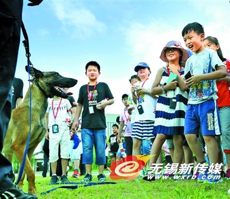无锡市公安局组织开展警娃进警营民警子女夏