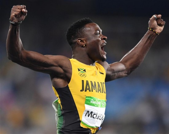 男子110米栏:牙买加选手麦克劳德13秒05夺冠