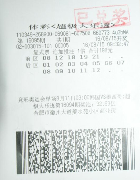 安徽健儿里约奥运夺金 江淮彩民大乐透接连夺金