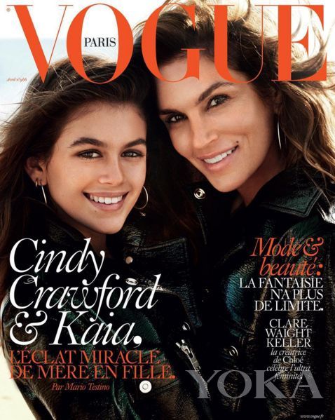 Kaia Gerber�MCindy Crawford�ä��Q�M���¤l�����ܡA�æV�A���F�@�j�i���ӡI
