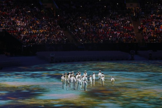 组图：里约奥运闭幕式上的文艺表演