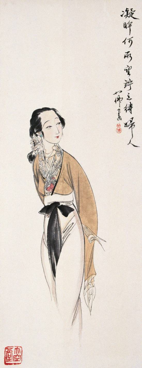 国民工笔画家 胡也佛 [仕女图] - 石墨阁 - 石墨阁