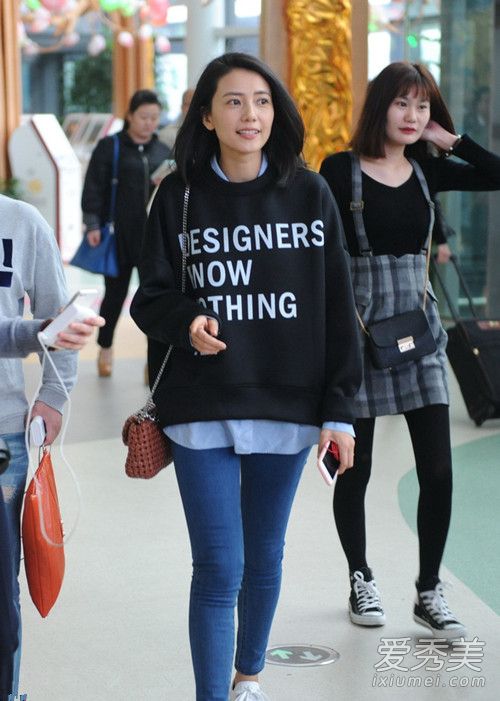 宋茜唐嫣张天爱高圆圆 女星街拍教你穿卫衣