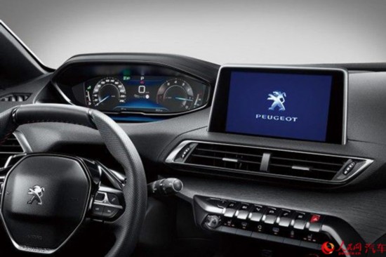 配12.3英寸液晶仪表 标致4008内饰官图曝光