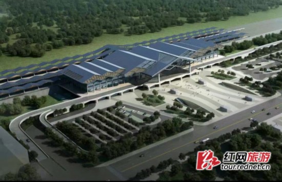 张家界高铁站及武陵山大道8日开建 部分地段全