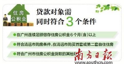 广州公积金清远买房贷款政策放宽