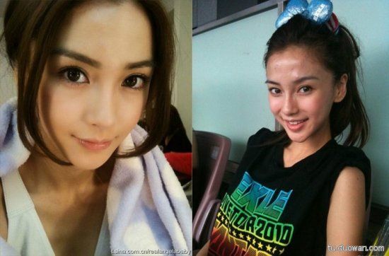 卸妆后的真女神！林心如唐嫣刘亦菲林志玲范冰冰AngelaBaby