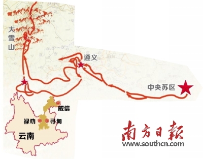 兵锋虚指向昆明红军巧渡金沙江