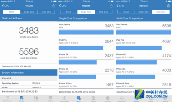 geekbench4跑分实测