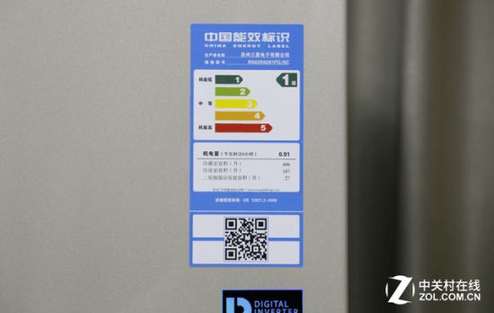 冰箱能效標(biāo)識(shí)示例