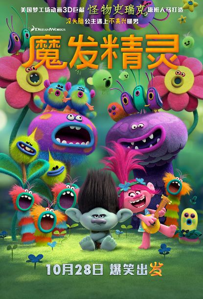 影片讲述了可爱的魔发精灵与他们的天敌"博啃族"进行对抗的冒险旅程