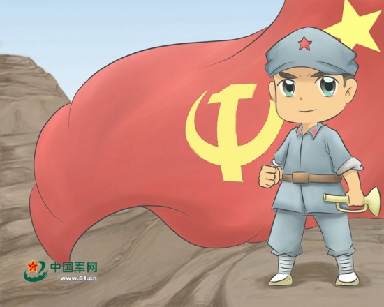 画说长征|八角帽红小鬼系列之八 在桌面上和