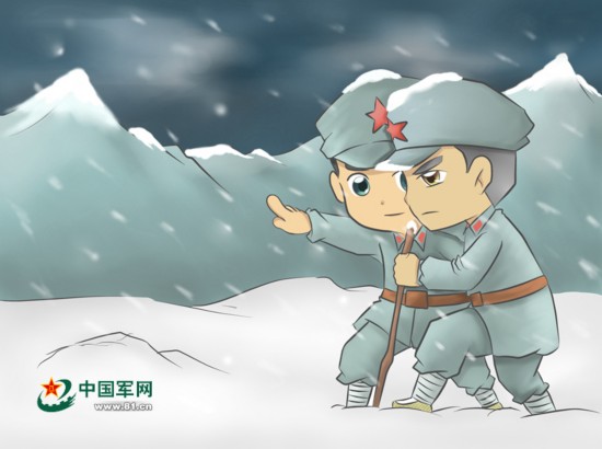 画说长征︱八角帽红小鬼系列之八 在桌面上和