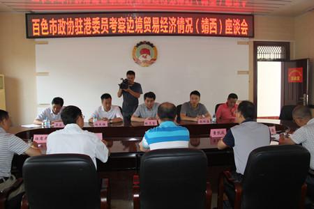 百色市政协驻港委员到靖西考察边境贸易经济情