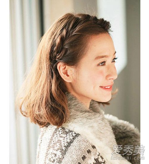 看剧学发型:《胭脂》赵丽颖同款编发长短脸发型发女生女生教程2015图片头像图片