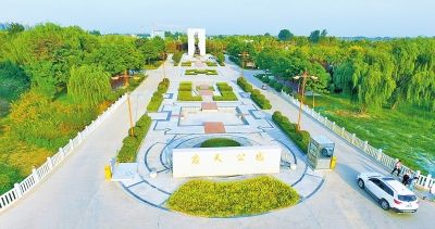 置身商丘应天公园步数轻松破万 天然氧吧