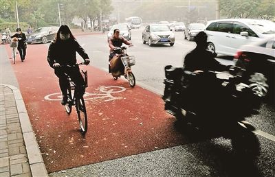 北京新建部分自行车车道 三环路非机动车道将联网成片--北京频道--人民网