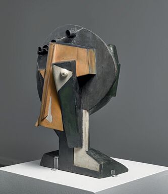 Һ˹ Henri Lauren  1916  1917 괴ɵľƷŮͷ Head of a WomanߴΪ 45 x 33 x 37 ס